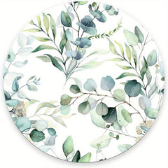 Round Grass Leaves Mouse Mat Non Slip Rubber Gaming Mouse Pads
