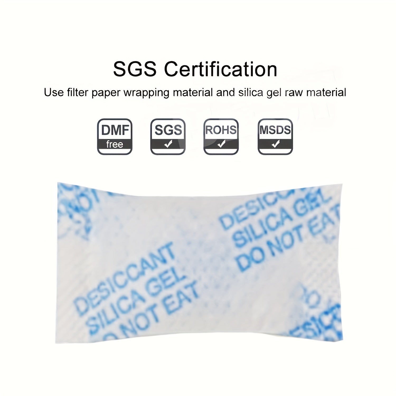 50-100pcs Reusable Silica Gel Packets Desiccant For Food Storage
