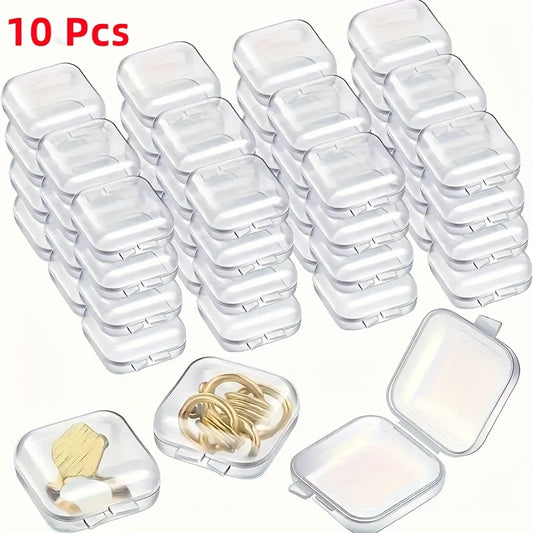 Clear Plastic Storage Box for Jewelry Earrings Necklaces