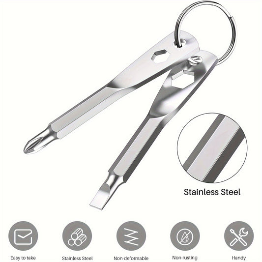 Kusonkey 4 in 1 Keychain Screwdriver Bit Tool for Men