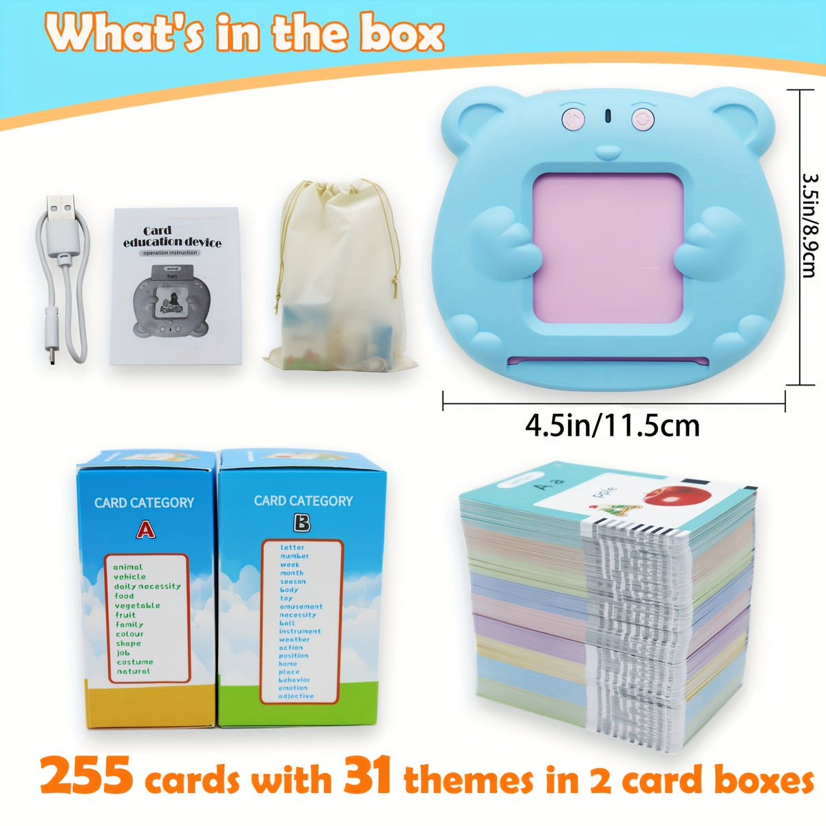 Interactive Flashcards Educational Toys for Boys And Girls