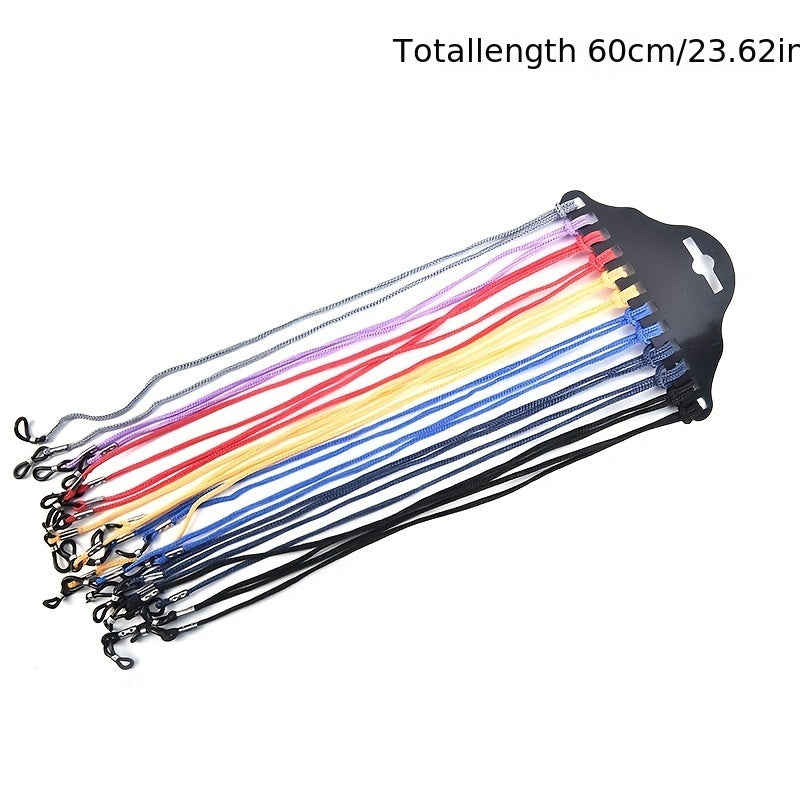 12pcs Multicolor Nylon Glasses String Cord Holder Sunglasses Neck Rope Straps