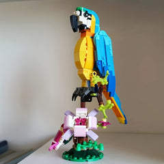 Rose Flower Parrot Building Blocks Set Animal Play Toy Xmas Gift