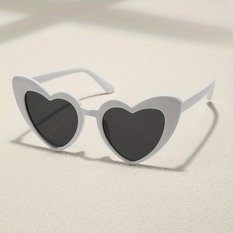 Y2K Heart Sunglasses For Women Men UV400 Sun Shades Glasses