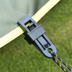 10pcs Outdoor Tent Wind Rope Clamp Camping Clip
