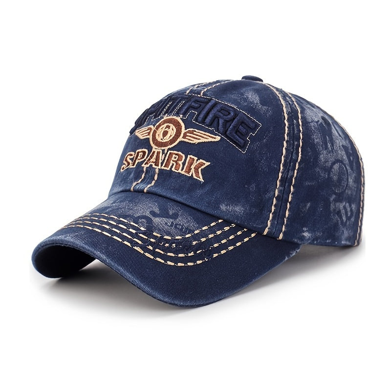 Men's Washed Cowboy Baseball Cap Summer Sun Hat