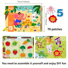 Interactive Quiet Book for Toddlers - Develops Skills & Abilities