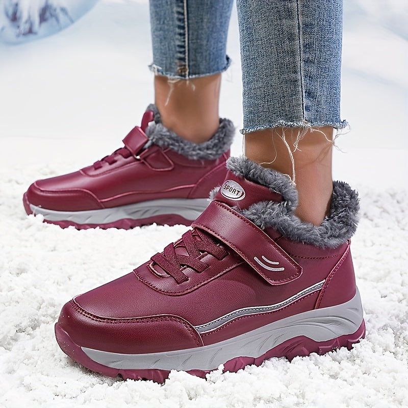 Plush Lined Thermal Snow Boots - Fall Winter Warm Shoes