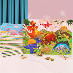 30pcs Wooden Puzzle Set for Kids Early Education Toys