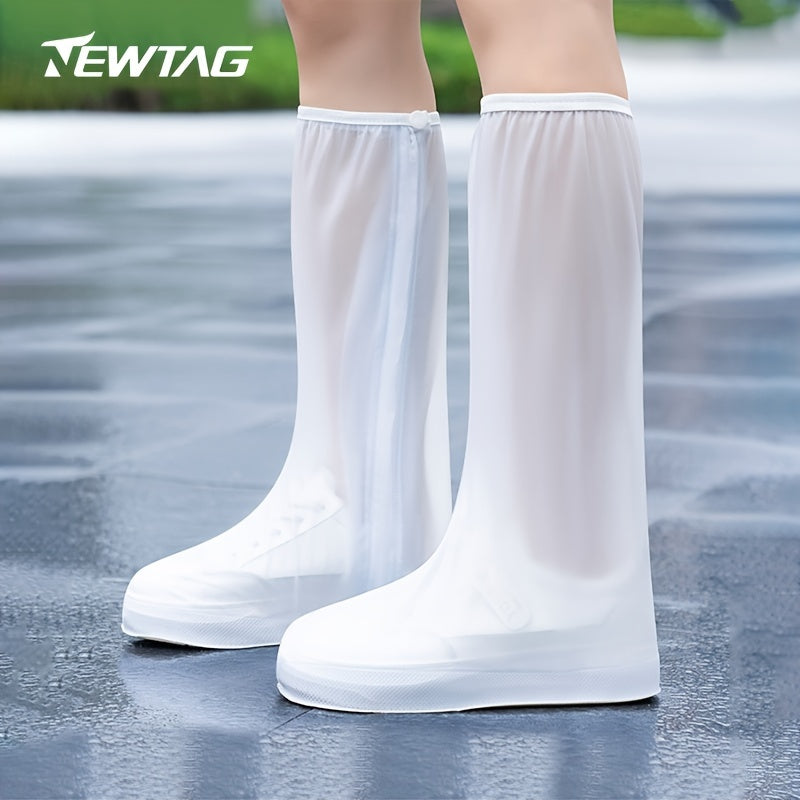 Waterproof Reusable Shoe Covers with Long Zipper Opening