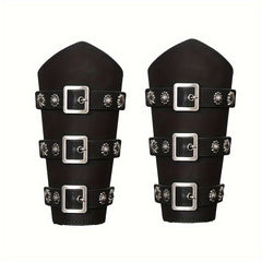 Viking Renaissance Arm Guard Medieval PU Leather Buckle Arm Guard
