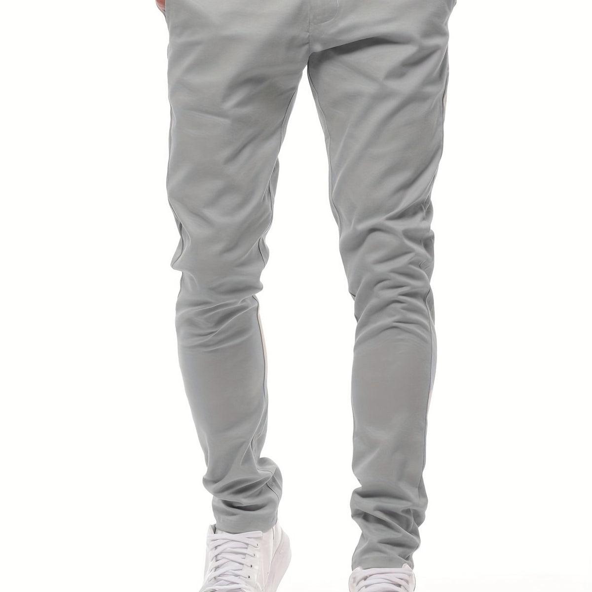 Men's Classic Regular Fit Casual Trousers Solid Pants
