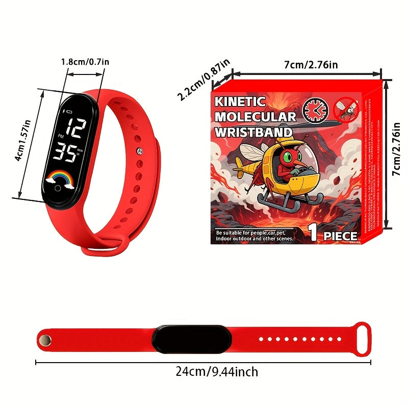 LED Rainbow Display Touch Sports Wristwatch for Men and Women