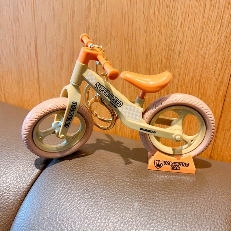 Cartoon Bicycle Keychain Bag Pendant - Fun & Playable
