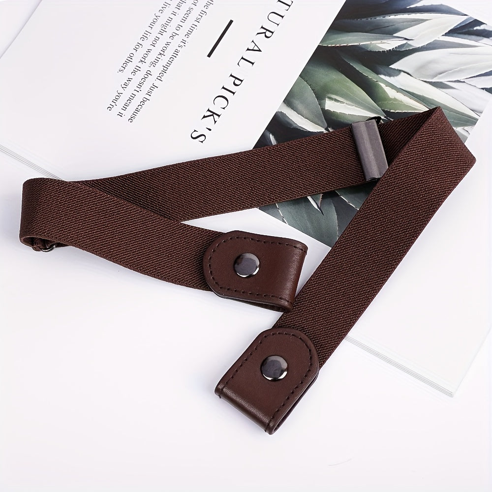 Adjustable Elastic Waist Belt with Buckle for Comfortable Fit