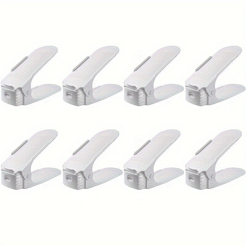 Adjustable Shoe Slot Organizer Double Layer Shoe Rack Space Saving Shoe Holder