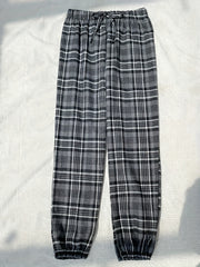 Plaid Lounge Pants Elastic Waistband Womens Lounge & Sleepwear