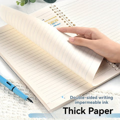 Customizable Spiral Notebook Personalized Cover Removable Pages