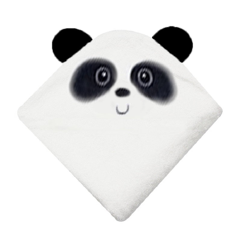 Hooded Baby Towels Soft Coral Fleece Bath Towel With Bear Ears