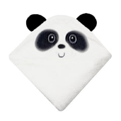 Hooded Baby Towels Soft Coral Fleece Bath Towel With Bear Ears