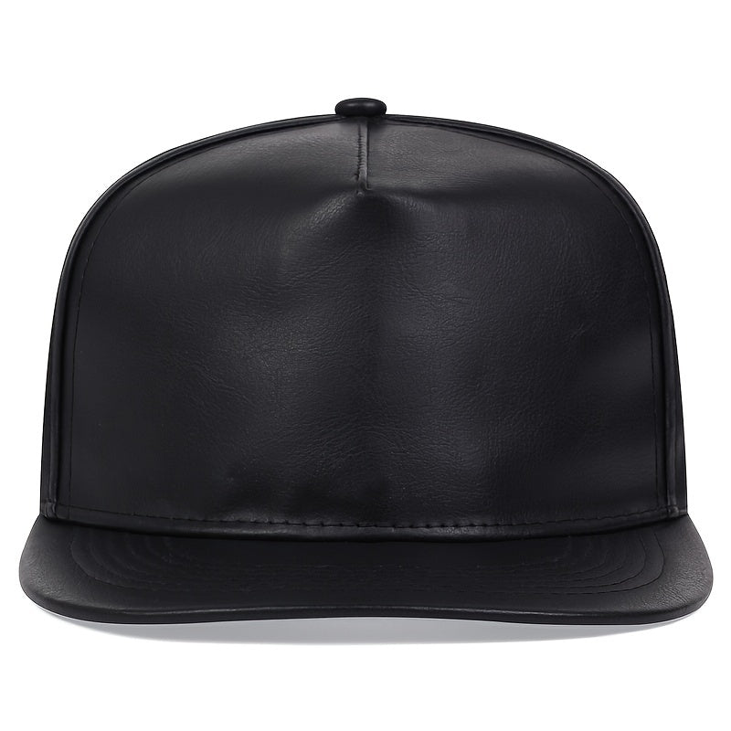 Men's PU Leather Hip Hop Baseball Cap