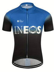 Stylish Gradient Cycling Jersey with Rear Pocket for Men & Women