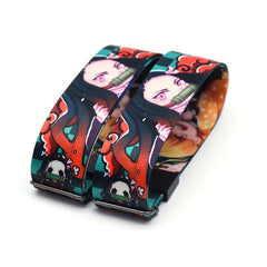 Q Version Anime Print Webbing Bracelet Waterproof Reusable Wristband