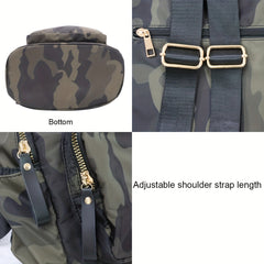 Versatile Camo Backpack Rucksack Lightweight Water Resistant