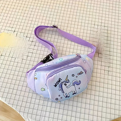 Kids Cartoon Pony Waist Bag Lightweight Chest Bag