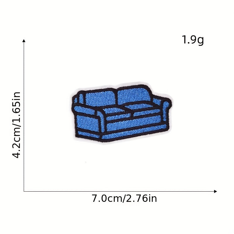 13pcs Iron On Patches Embroidered Applique for Clothing Jacket Jeans Dress