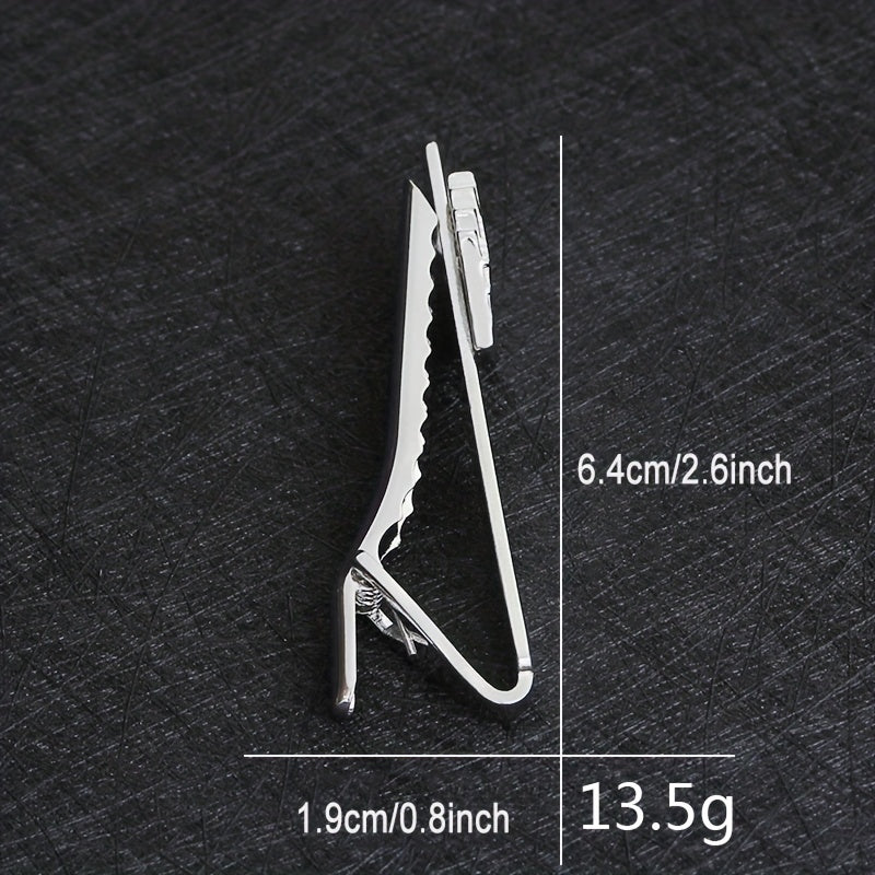 Poker Enamel Tie Clip For Men Groove Clips Business Tie Clips