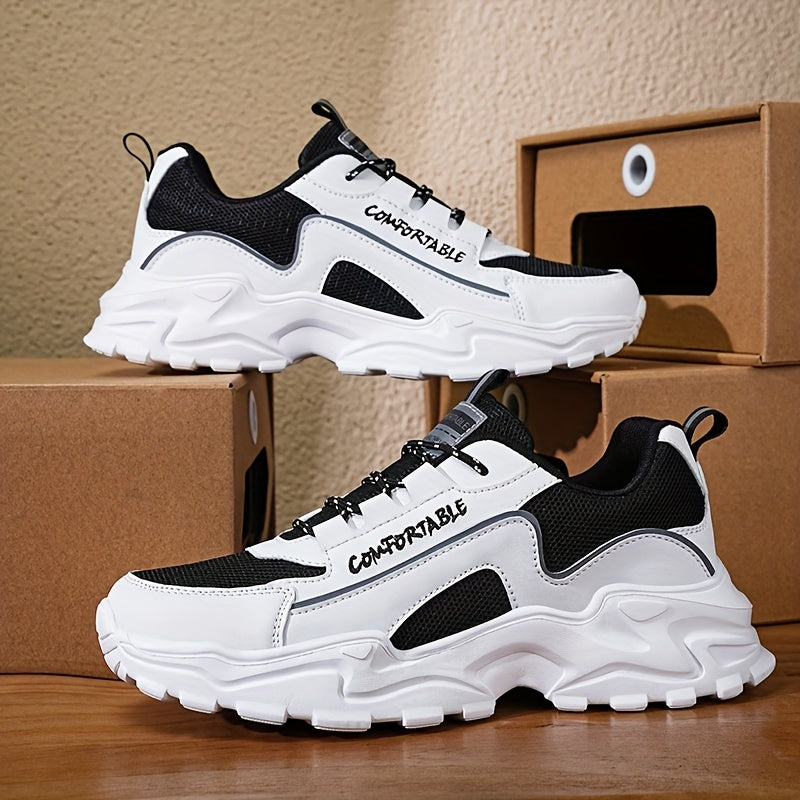 Men's Breathable Chunky Sneakers for Jogging Gym