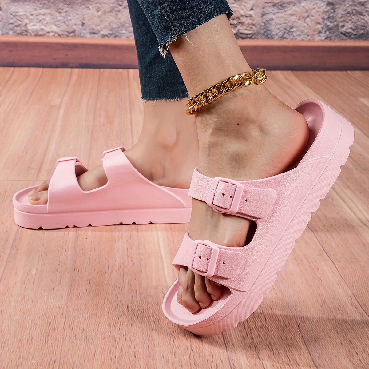 Thick Sole Sports Sandals for Women Wear Resistant Non Slip Slides