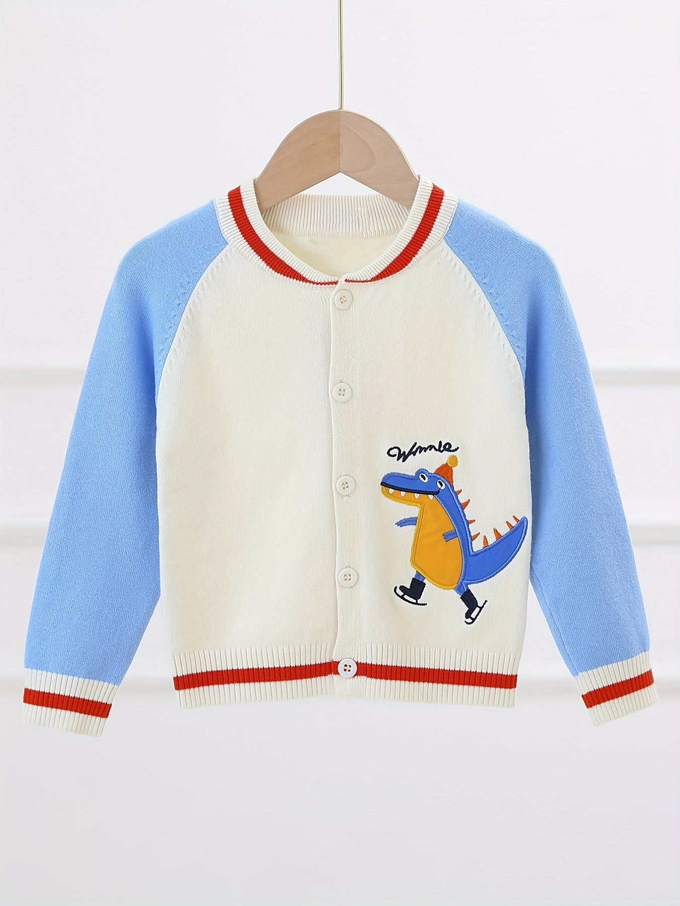 Dinosaur Cartoon Boys Jacket Spring Fall Outwear Kids