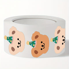 200pcs Bear Adhesive Tape Roll - Crafting Packaging Decor - Durable & Reliable