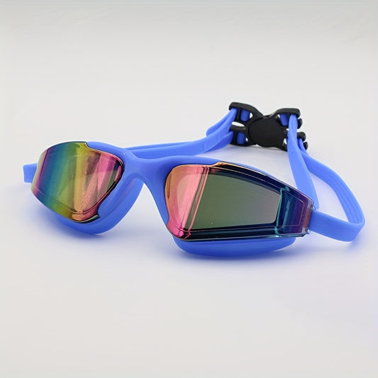 Large Frame Electroplated Swimming Goggles