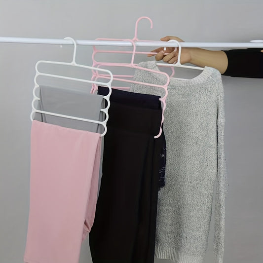 5-Layer Anti-Slip Pant Rack for Wardrobe