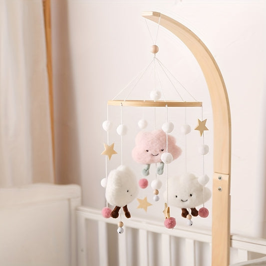 Wooden Baby Bed Bell Toy Halloween Christmas Thanksgiving