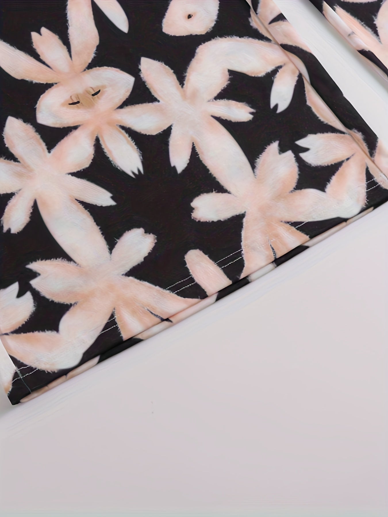  Women's Floral Print Wide Leg Trousers