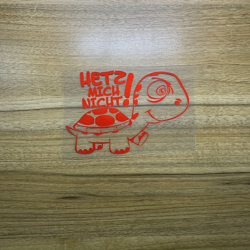 Funny Little Turtle Car Sticker Vinyl Decal