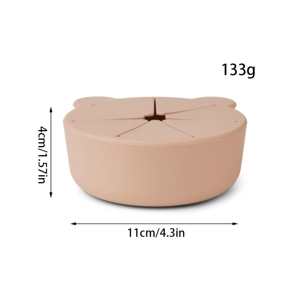Silicone Cartoon Bear Food Bowl for Babies