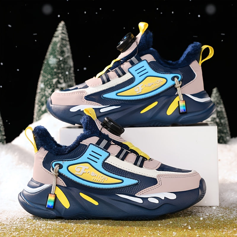 Boy's Snow Shoes Plush Lining Non Slip Sneakers