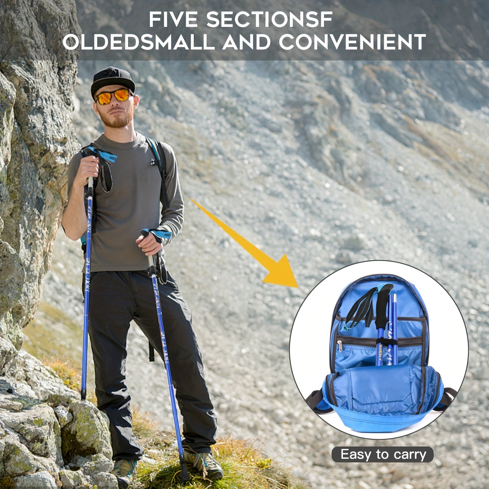 Mountain Tech Lightweight Aluminum Hiking Stick