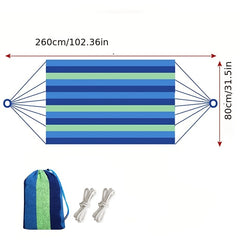 Camping Hammock with Tree Straps & Metal Ropes, 204 12KG Weight Capacity