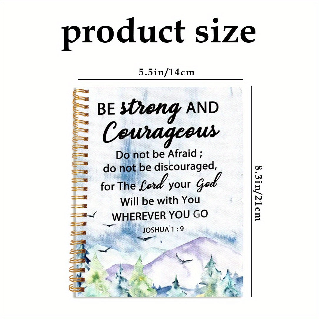 Inspirational Bible Verse Notebook 13.97x21.08cm 50 Pages Spiral Bound