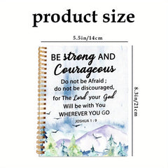 Inspirational Bible Verse Notebook 13.97x21.08cm 50 Pages Spiral Bound