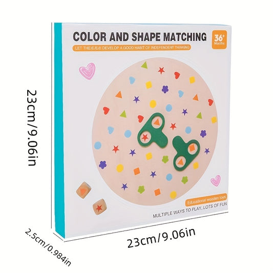 Wooden Educational Puzzle Game Shape Recognition Toy