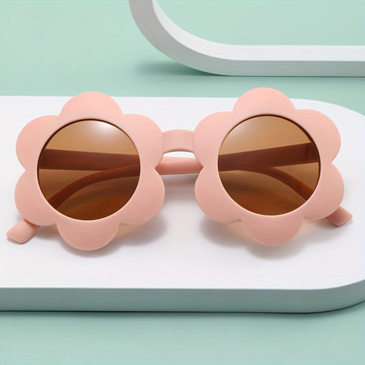 Retro Round Frame Sunglasses for Little Girls