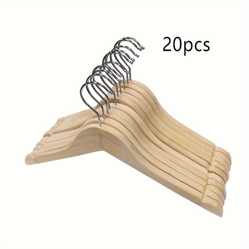 20pcs Adult Non-slip Household Hangers with Shoulder Corner Protection