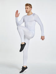 Men's Long Sleeve Compression Shirt for Workouts & Yoga
